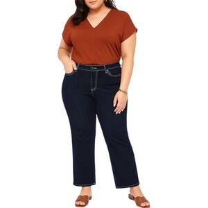 Style & Co Premium Bootcut Jeans Women's 10 Dark‎ Wash Embellished Denim Pants